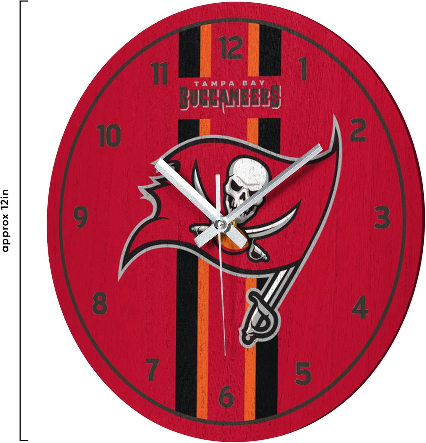 FOCO NFL Unisex-Adult NFL Team Logo Stripe Wall Sign Clock