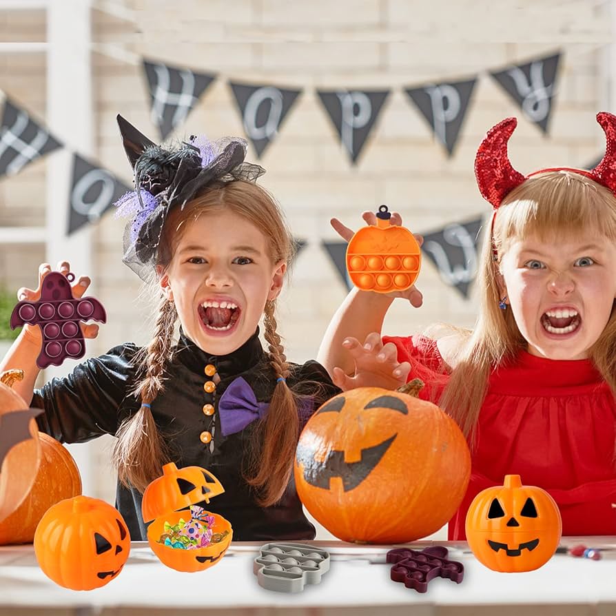 ハロウィンおもちゃ プッシュポップバブル ハロウィンキーホルダーパンプキン Amazon.co.jp: ハロウィン プッシュポップバブルハロウィン