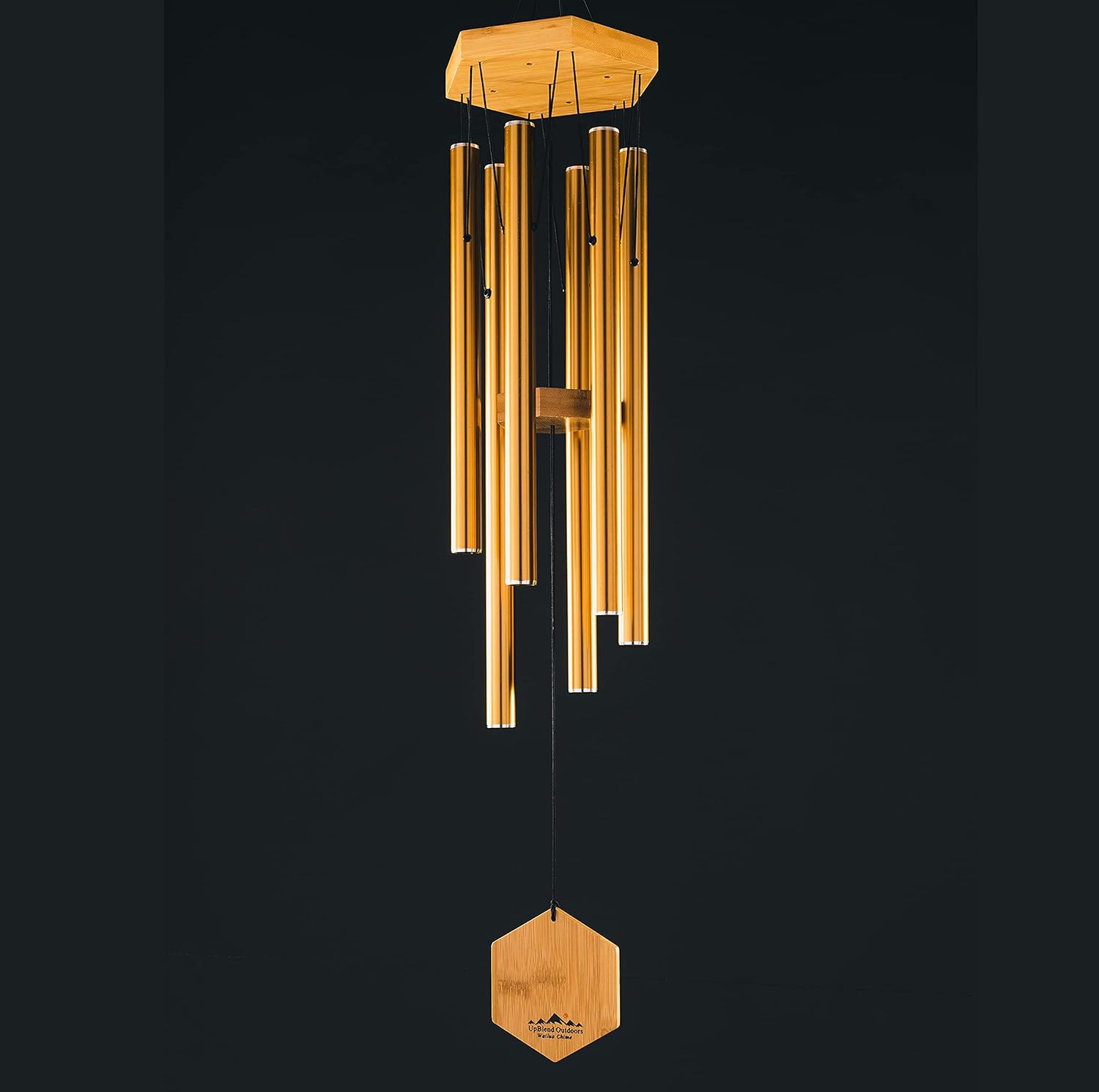 WIND CHIMES FOR PEOPLE WHO LIKE THEIR NEIGHBORS, Soothing Melodic Tones & Solidly Constructed Bamboo/Aluminum Chime, Great as a Quality Gift or to keep for Your own Patio, Porch, Garden, or Backyard. : Garden & Outdoor