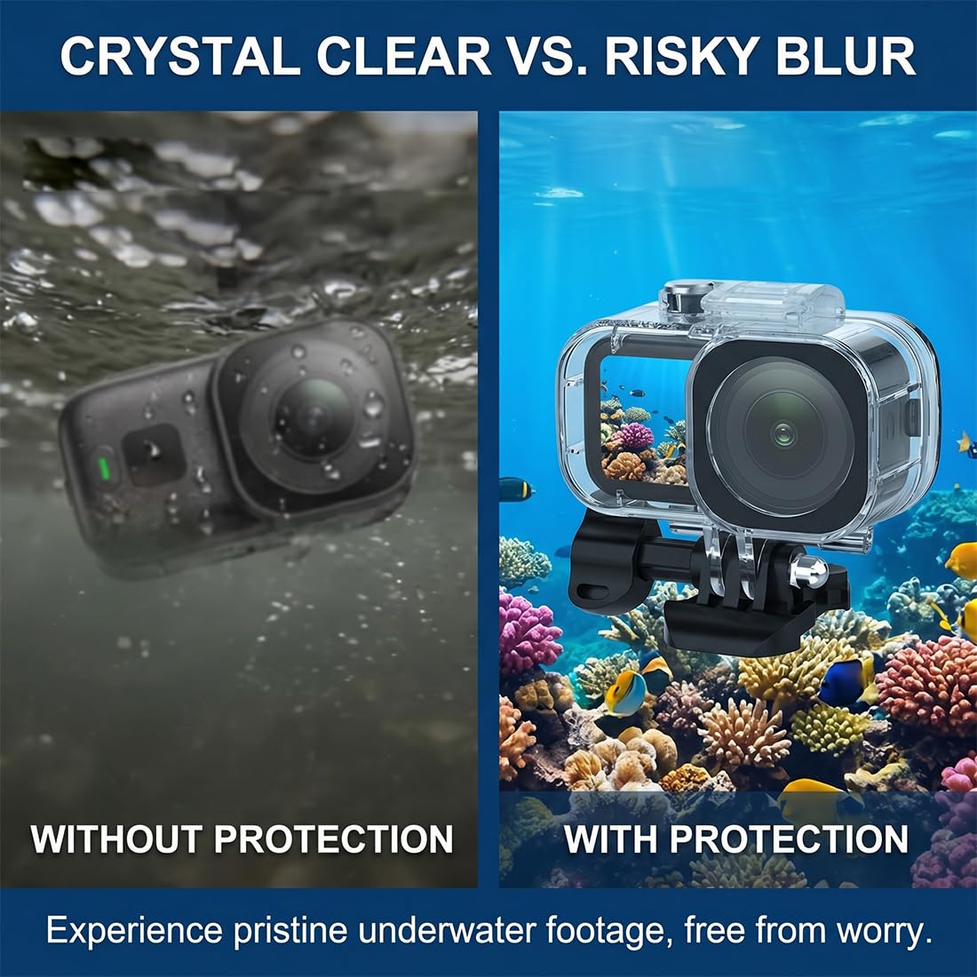 EBHO Accessori DJI Osmo Nano, 45M Waterproof Case subacquea Custodia subacquea Camera Borsa protettiva Dive Case Accessori per DJI Osmo Nano Fotocamera