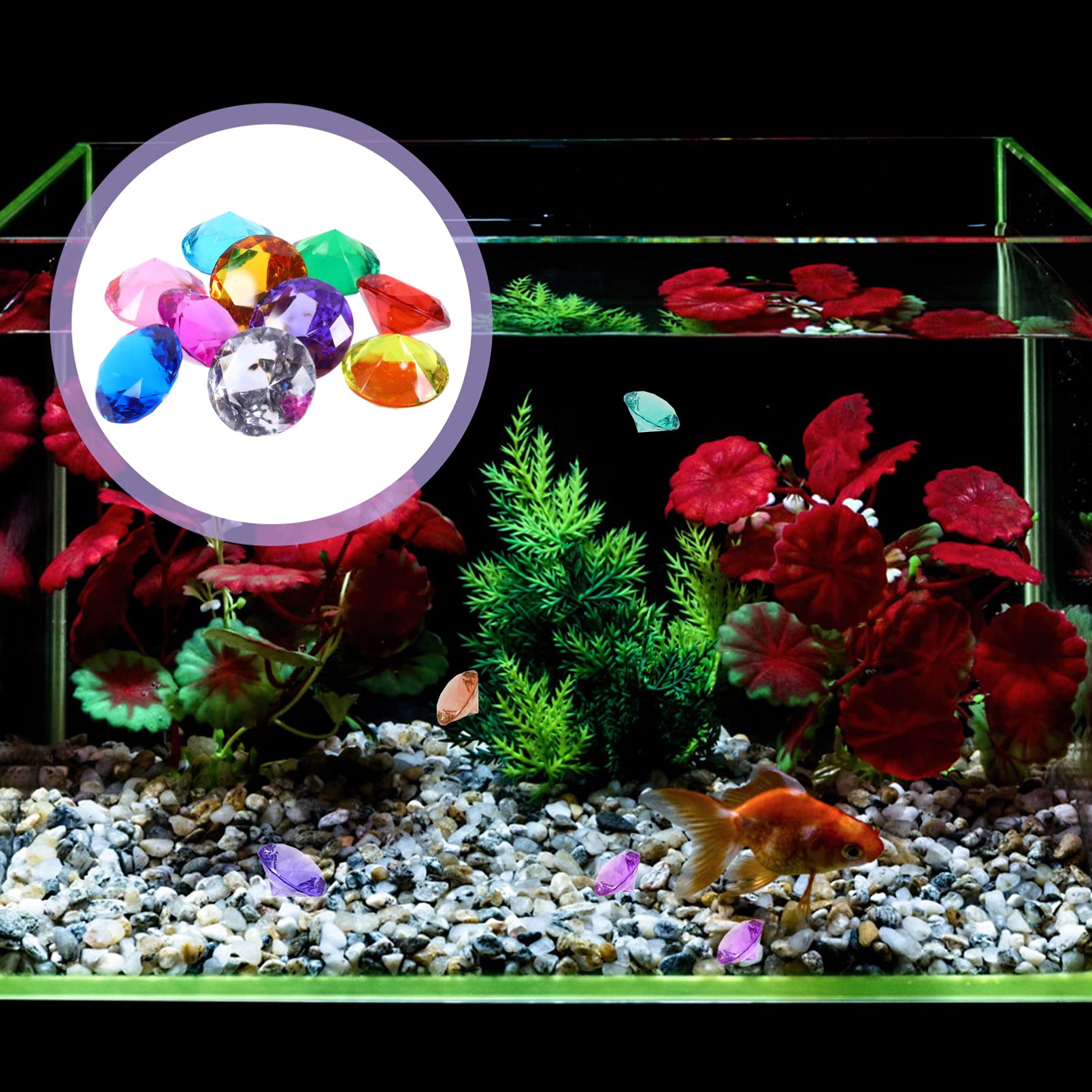 1 Jeu Coffre Au Trésor En Diamant Jouets De Pirate De Gemme De Plongée