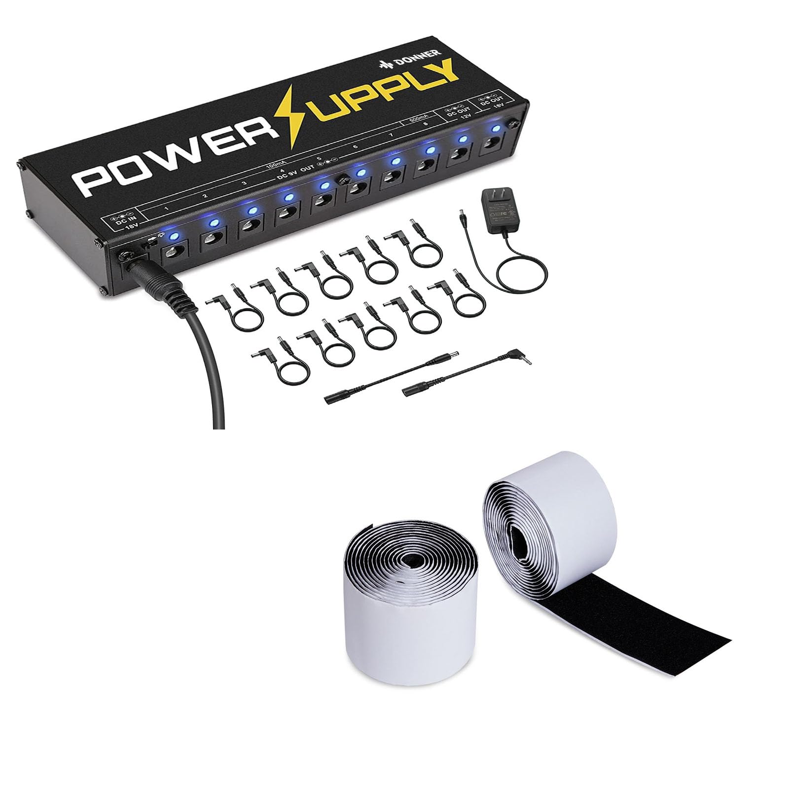 Donner DP-1 Guitar Power Supply-Pedalboard Pedal Tape