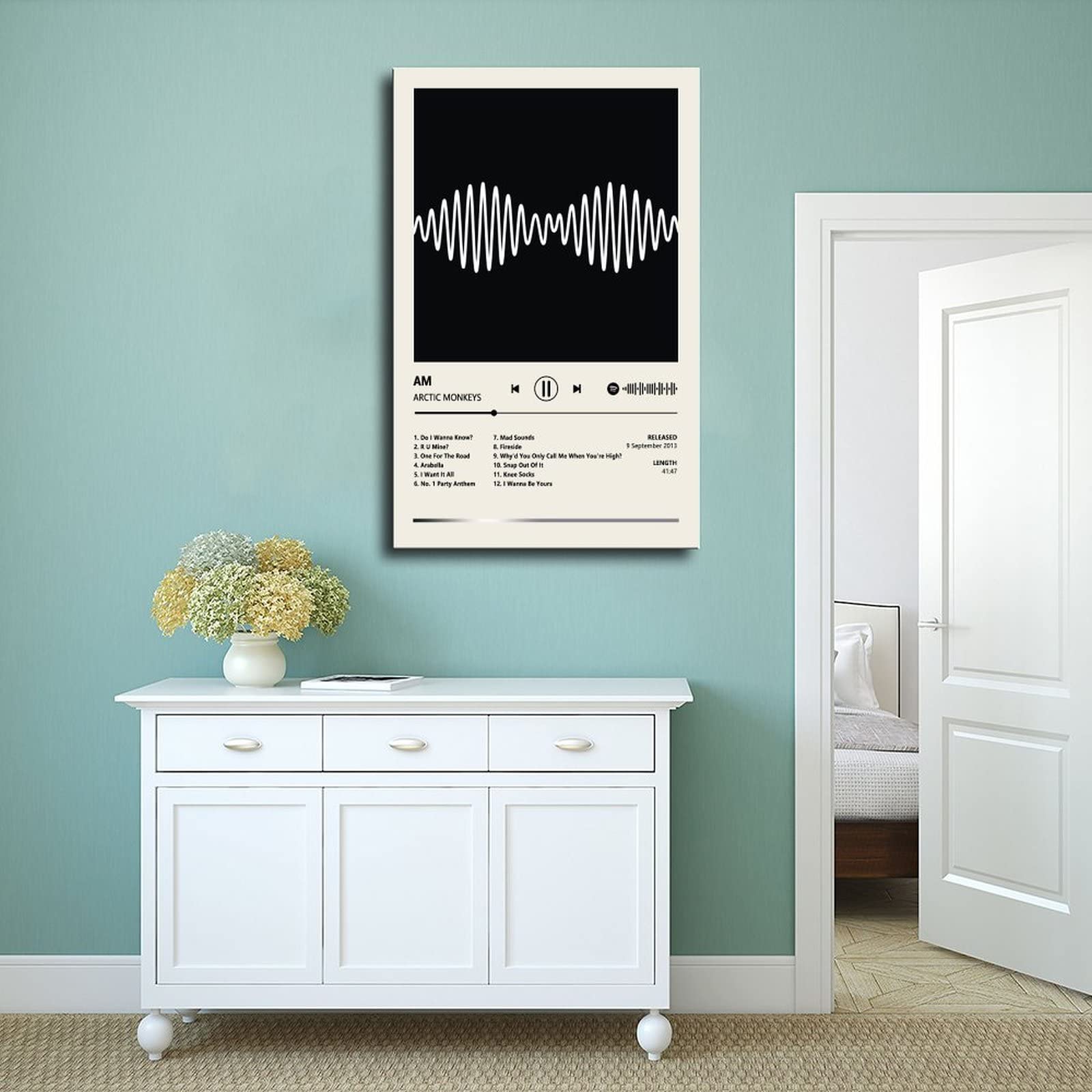 Poster Arctic Monkeys Sur Toile - Impression Décorative Moderne - 20x30 Cm - Pour Chambre, Salon, Déco Murale