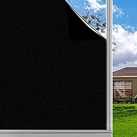 Vista 11 de Finnez Película de privacidad para ventana, vidrio esmerilado, película electrostática de privacidad, protección de privacidad, calcomanías