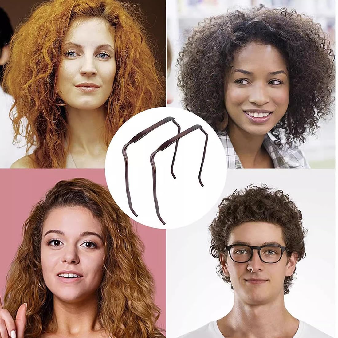 Lot de 3 bandeaux sans maux de tête pour porteurs de lunettes, sans