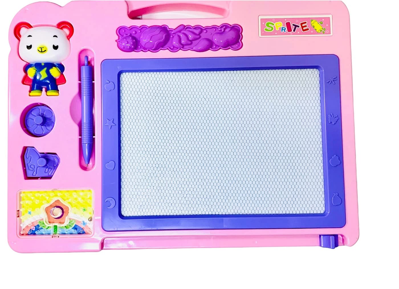 Hebron Magic Drawing Board For Kids, Portable graffiti board for boys and girls, Home painting magnetic drawing board, (Pink)