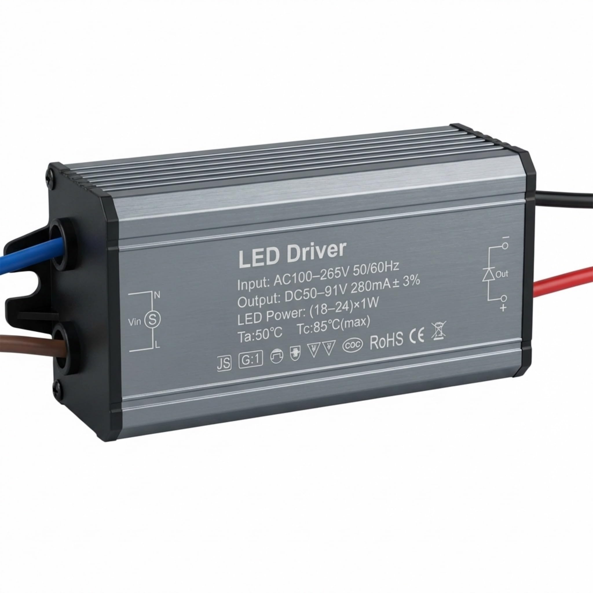 18-24W 280mA LED Driver Constant Current Power Supply Transformer