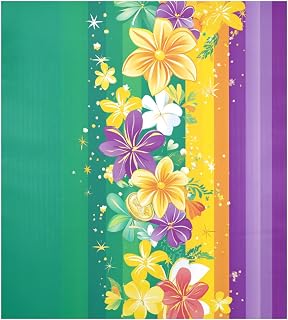 Magnetic Fridge Panel Decal Clean Dirty Home Kitchen Decorative Refrigerator Lid Magnetic Stickers 23x26in Mardi Gras Carnival Floats Coin Flowers