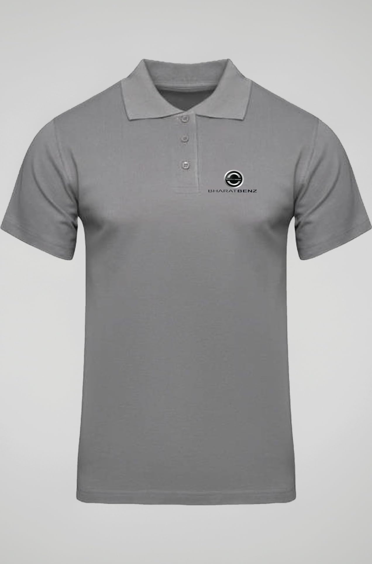 Bharat Benz Logo Printed Polo/Collar Half Sleeve T-Shirt for Bharat Benz Staff Employee Promotion T Shirt for Men and Women