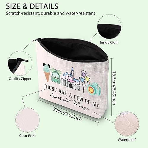 Miniatura 2 de Regalo de viaje de vacaciones para fanáticos de cuento de hadas, bolsa de cosméticos para ratón, viaje familiar, aperitivos, bolsa de maquillaje