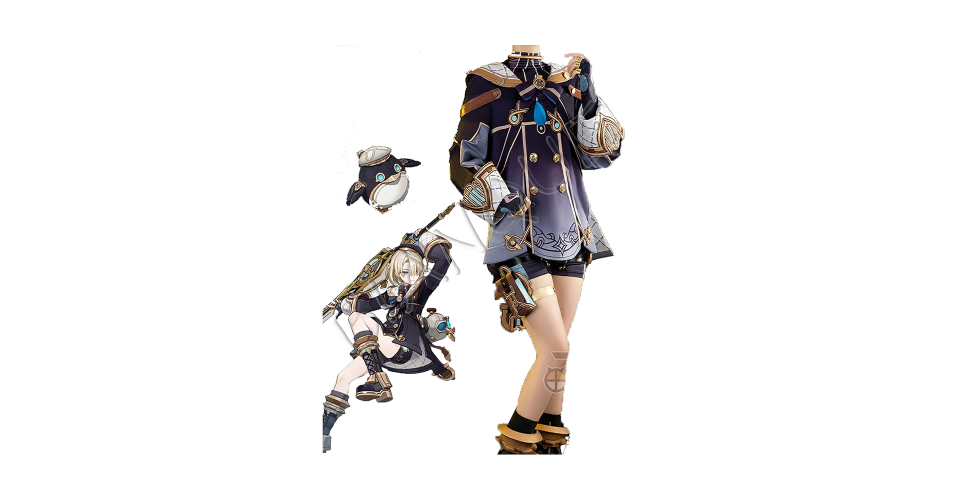 Amazon.co.jp: [BIANQUE] フレミネ コスプレ衣装 原神 げんしん