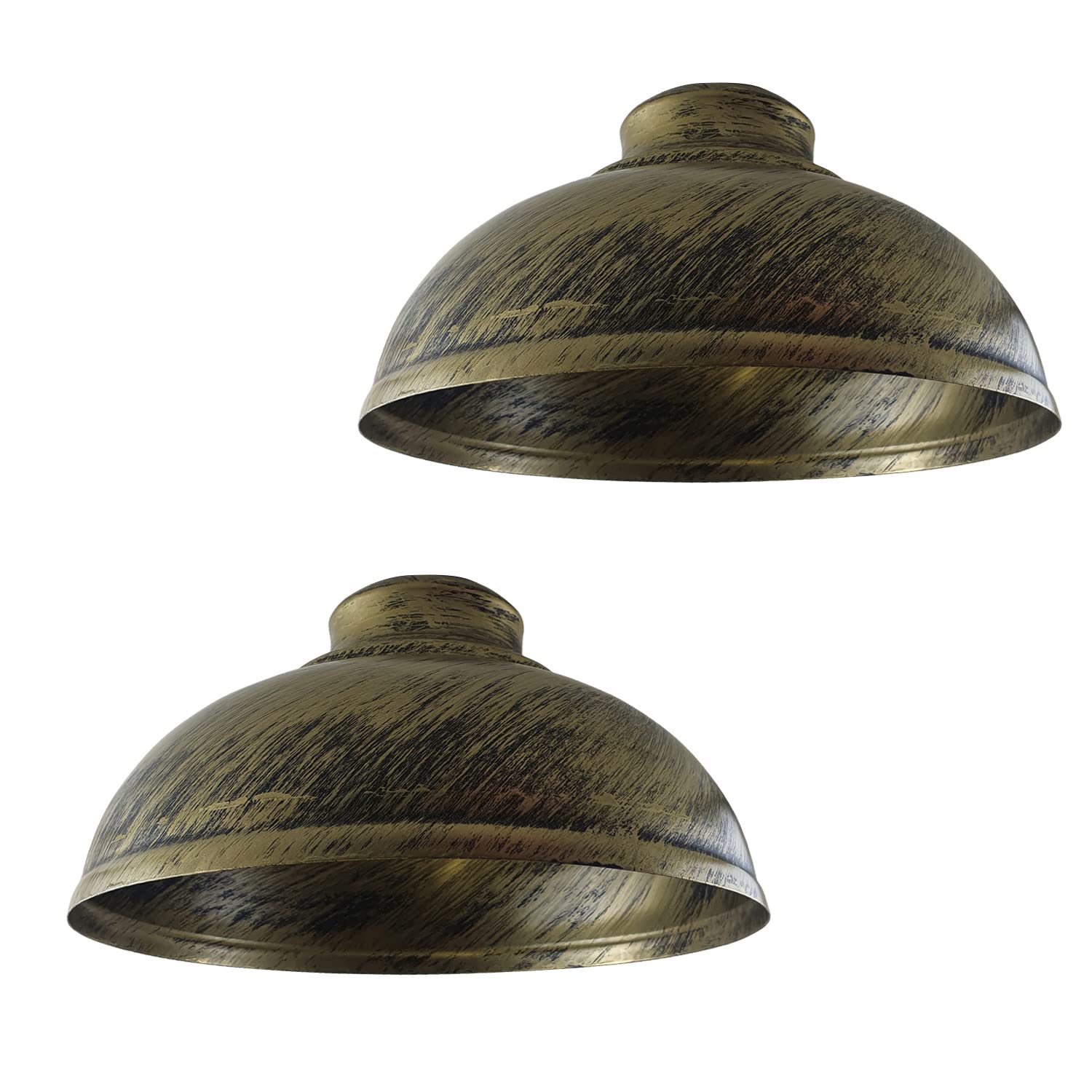 LEDSone 29Cm Retro Metal Easy Fit Ceiling Pendant Light Shade E27 Pendant Ceiling Lamp Shade Light Pendant Modern Lighting Shade for Bedroom Industrial Light Shade Ceiling Hanging Light Shade-2Pack — image 1