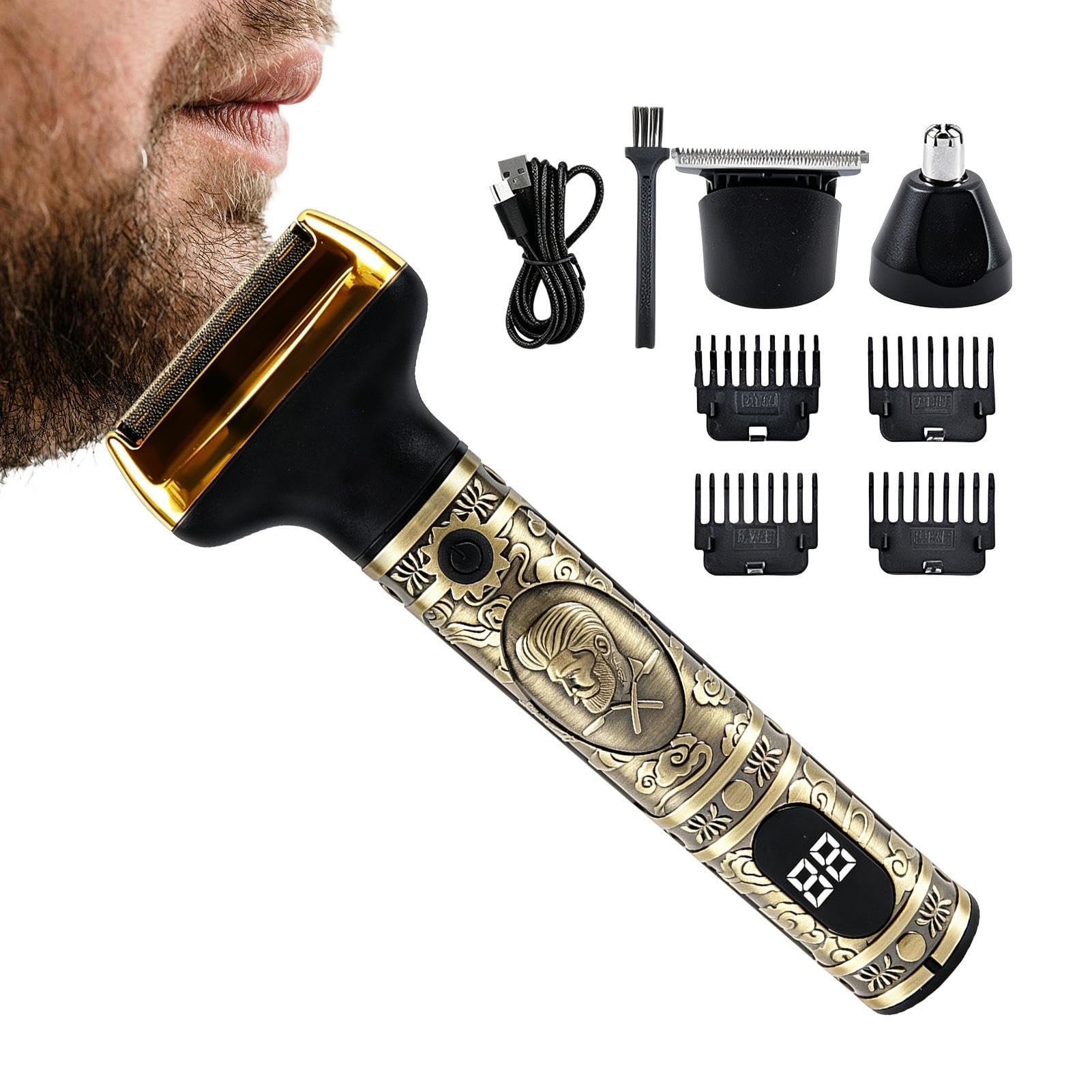 Aparador De Barba Elétrico Portátil Recarregável Para Homens Barbeador | Aparador de