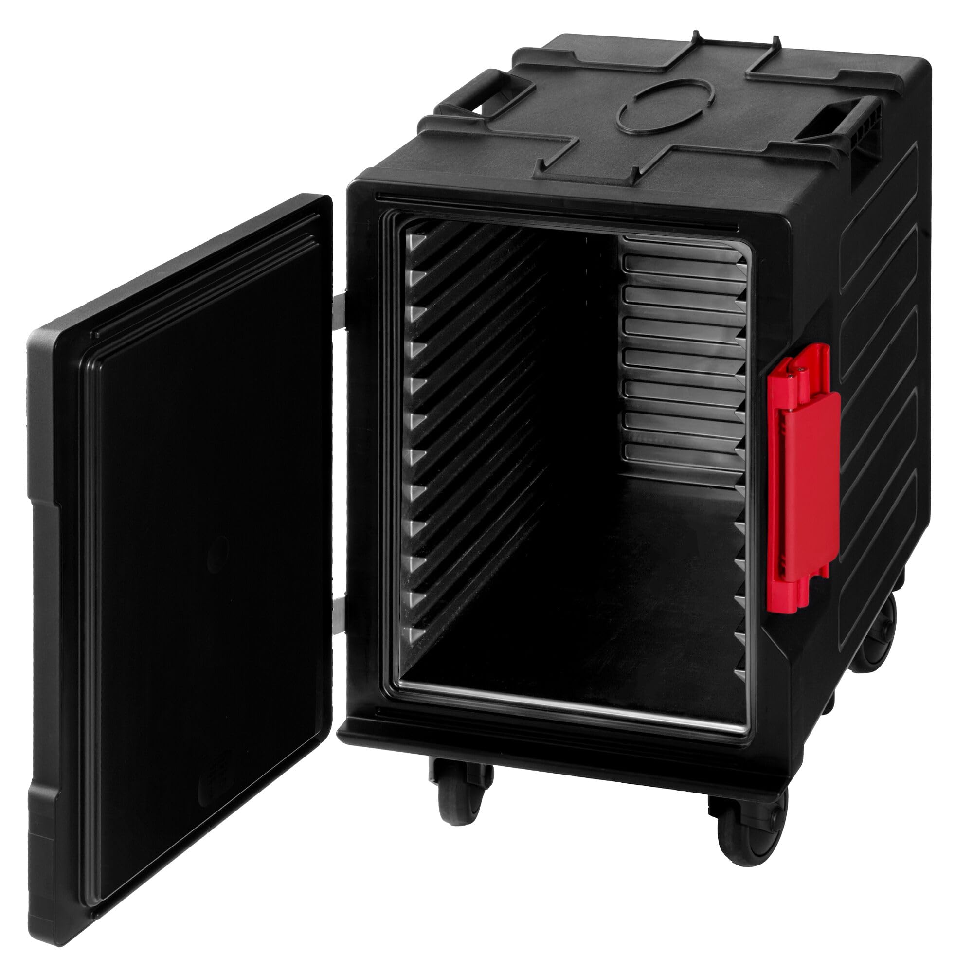GGM Gastro Thermobox Frontlader 88 L für 12x GN 1/1 | Hervorragende Isolierung, hygienisch abgerundete Innenecken, einfache Reinigung, mobil durch leise Laufrollen