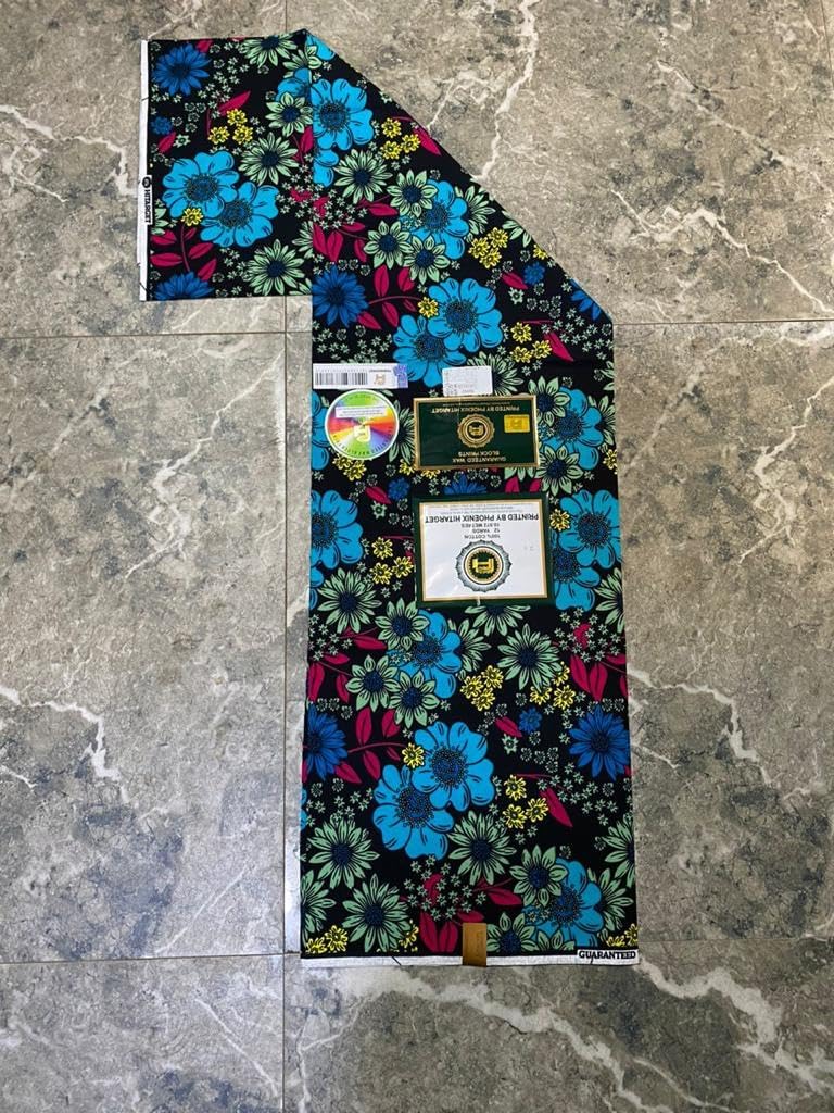 100% Cotton African Print Fabric (3188313) 6 Yards