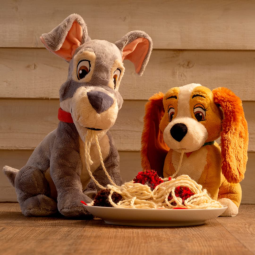 Simba - Disney Plüschfigur, Wanderer der Dame und des Vagabunds, 35 cm, 100% offizielles Disney-Lizenzprodukt, geeignet ab den ersten Monaten des Lebens