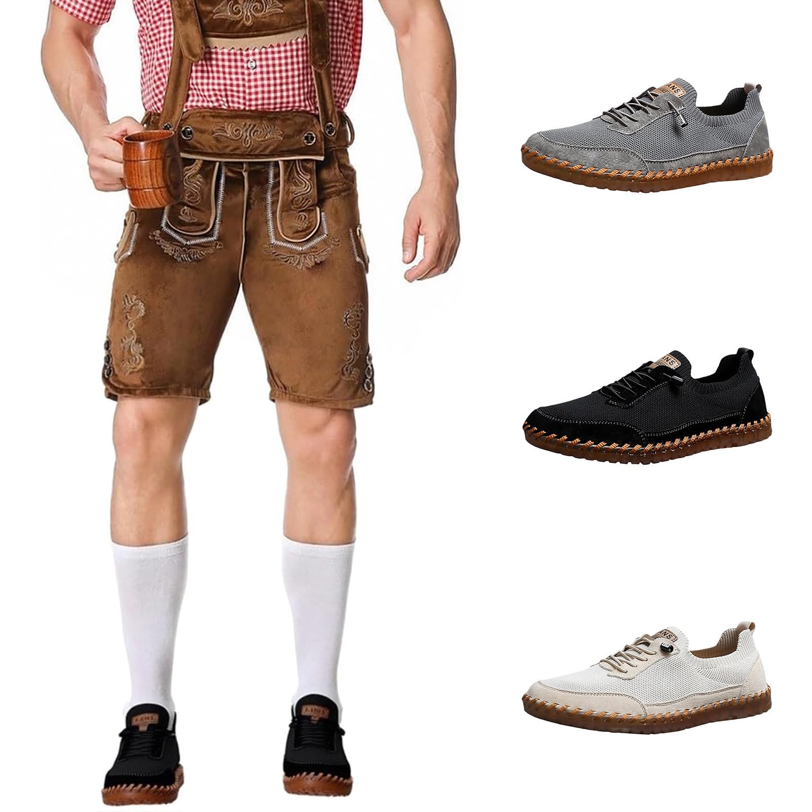 Montela Schuhe Damen Orthopädische Sneakers Komfortable Flache Trekkingschuhe Atmungsaktive Laufschuhe Leichte Barfus Freizeitschuhe Einfarbig Weich Sportschuhe Outdoor Wanderschuhe