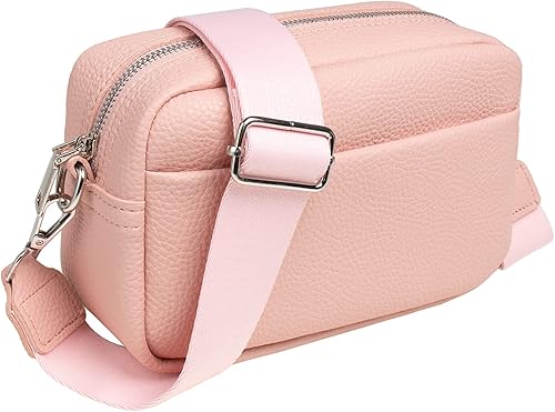 Miniatura 2 de Small Crossbody Purse for Women Triple Zip Wide Strap Cell Phone Purse Shoulder Handbag Wallet with Credit Card Slots Wallet
