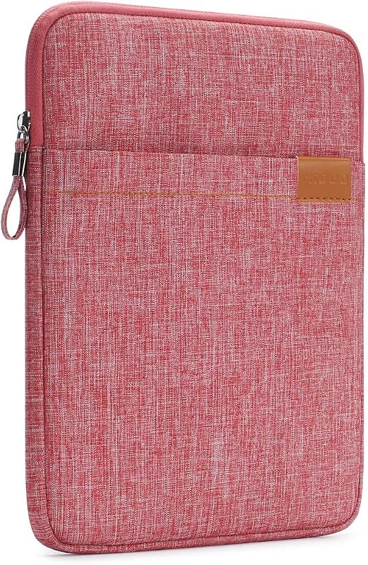 NIDOO Tablet Sleeve Bag 8 inch for 8.3" iPad mini 6/7.9" iPad mini 5/8" Lenovo Tab M8 Gen / 8.7" Galaxy Tab A7 / 8" Huawei MatePad T 8 Vertical Case Computer Accessories for Women, Pink