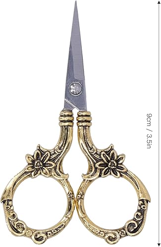 Miniatura 3 de Vintage Flower Scissors DIY European Needlework Embroidery R Craft CollectionSilver Stainl These Ensure Lasting with Hardness Resistan Vintage