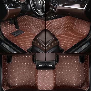 Car Floor Mats for Mercedes Benz GLE 350/450/53 AMG/580/63 AMG S 2020 2021 2022 2023 2024 Custom Front and Rear Foot Pads Full Coverage Protective Tailored Carpet Mat Accessories,Coffee