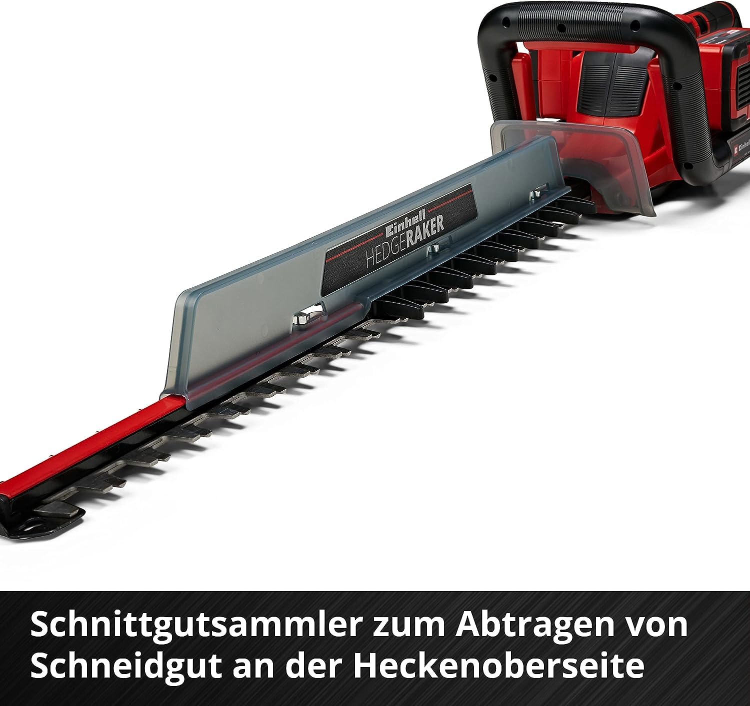 Einhell Akku-Heckenschere GE-CH 36/65 Li-Solo Power X-Change (36 V, 65 cm Schnittlänge, 30 mm Zahnabstand, drehbarer Handgriff, inkl. Schnittgutsammler, ohne Akku)