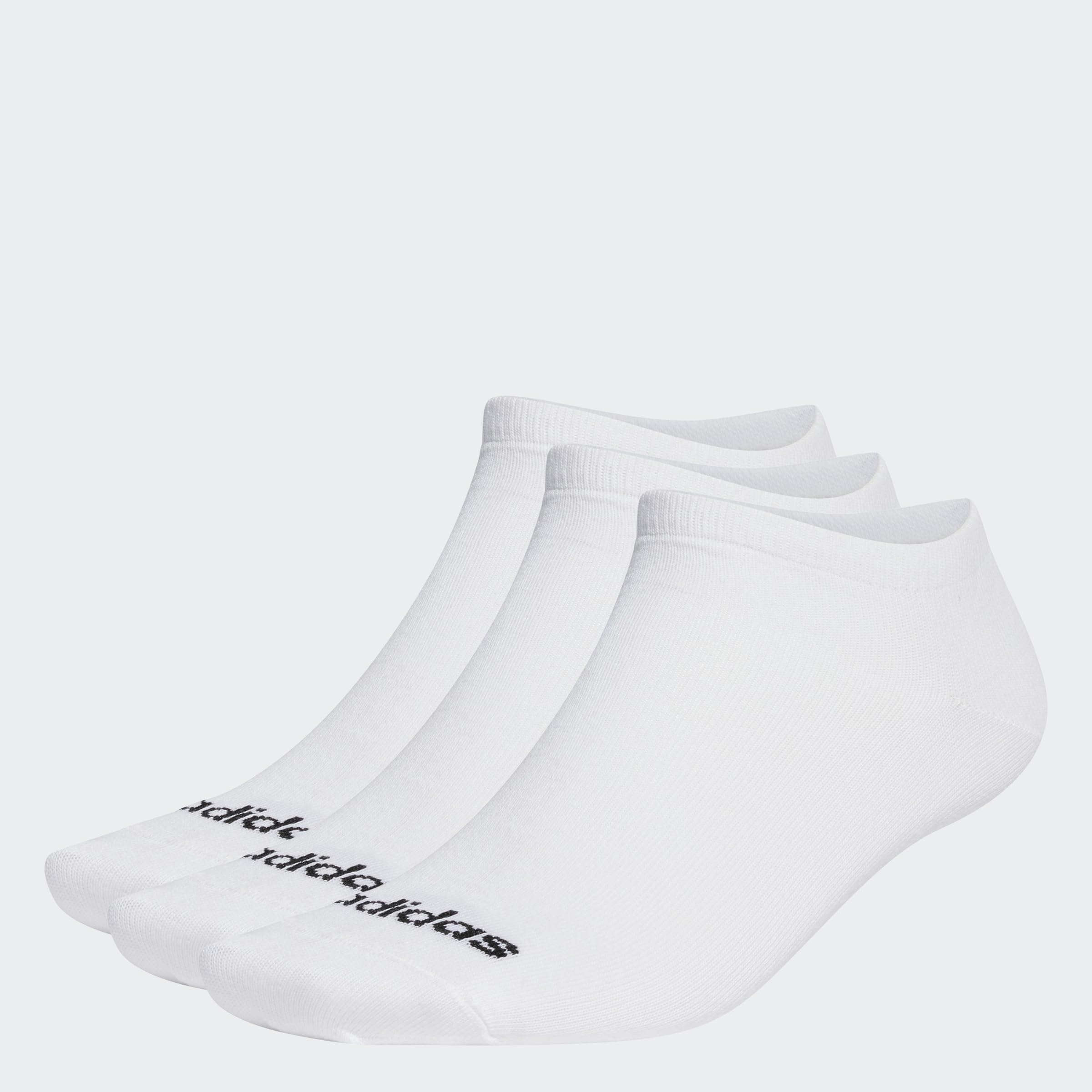 adidas Unisex - Bambini e ragazzi Thin Linear Low-Cut Socks 3 Pairs, White/Black, 6-7 Years