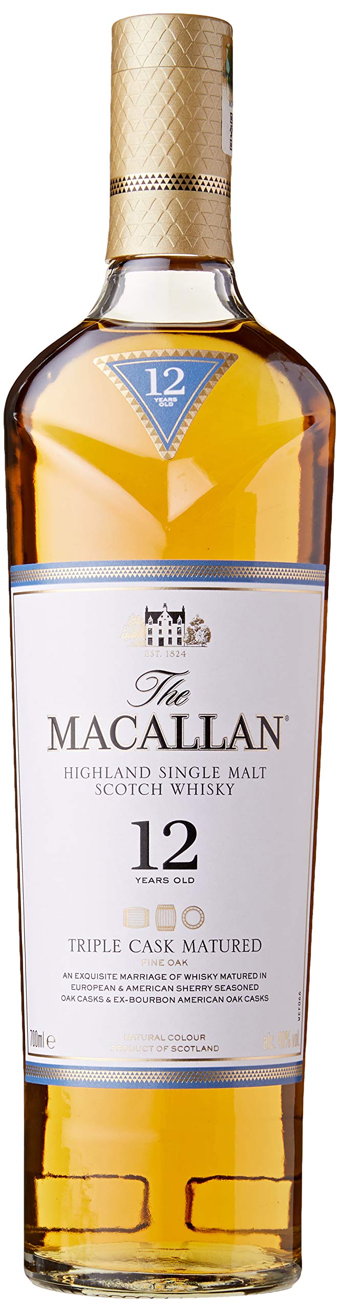 Macallan Ecosse Fine Oak Single Malt Whisky 12 Ans 0.7 L