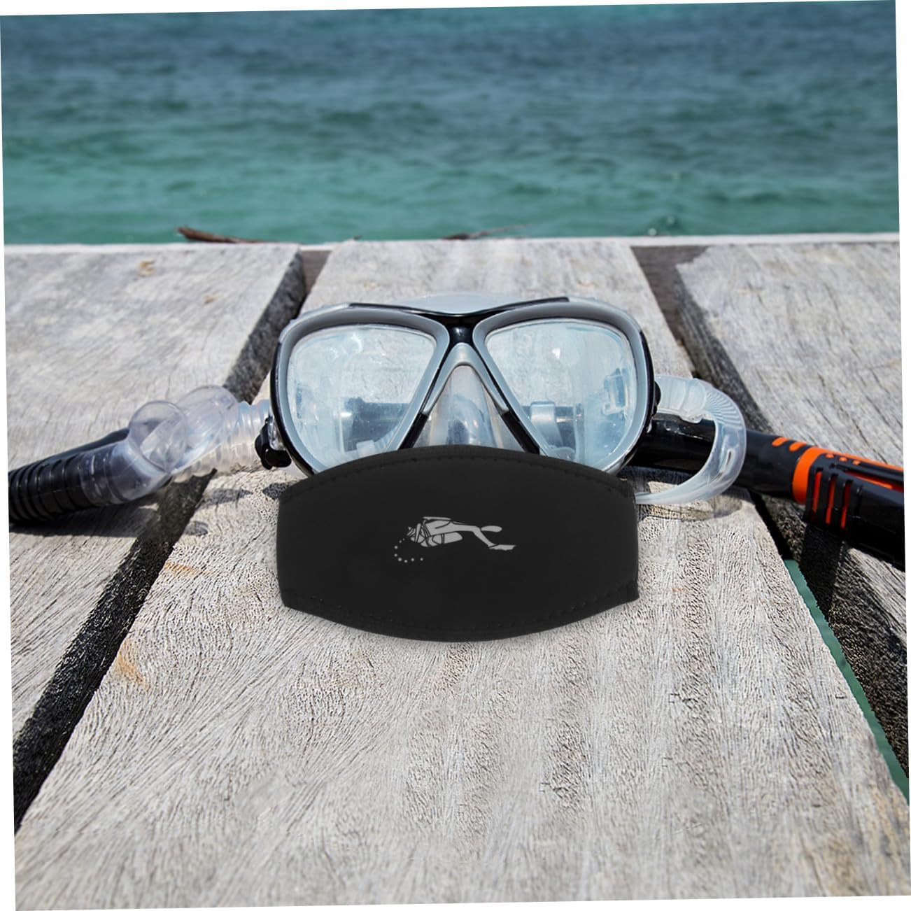 BESTonZON Double Layer Diving Mask Strap Cover for Snorkeling and Scuba Durable Sbr Material Hair Wrap for Water Sports Comfortable Easy to Use