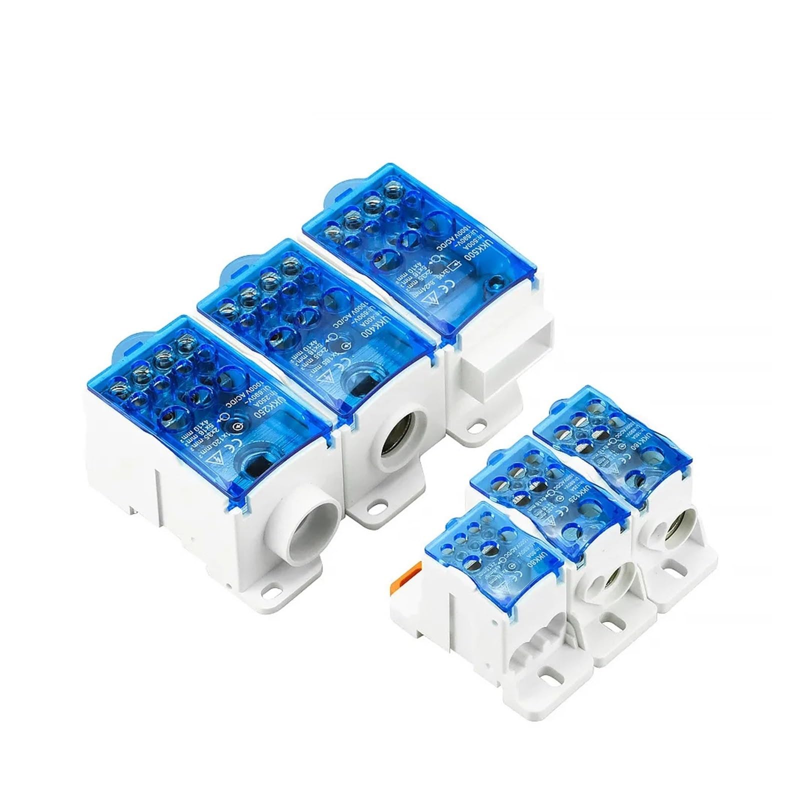 Scatola Di Distribuzione UKK-250A - Guida DIN Per Morsettiere Con Copertura Trasparente - Foto 5