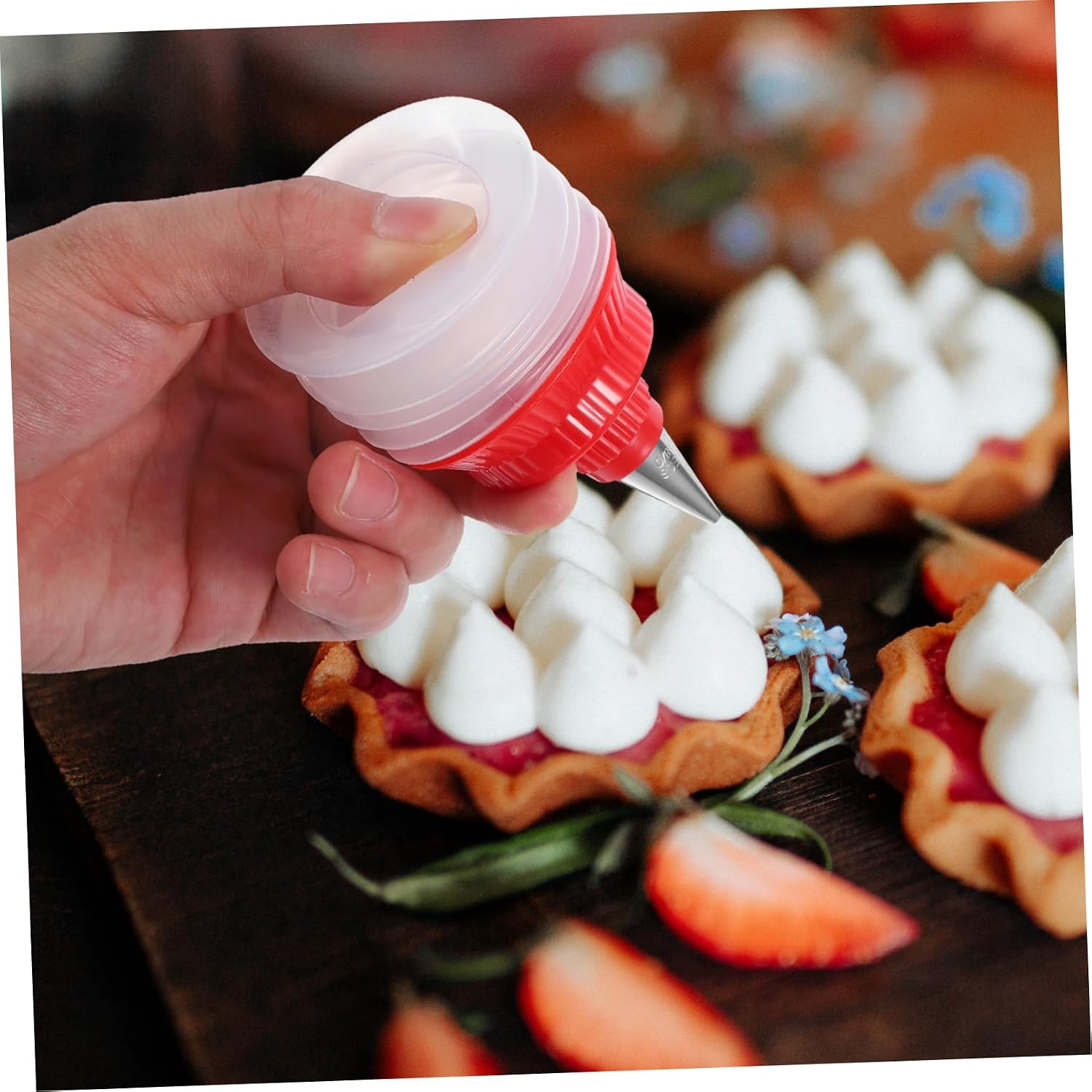 2pcs Cookie Decorating Icing Bottles PP Precision Decorating Xmas
