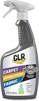 CLR Brands Automotive Carpet, Upholstery & Fabric Cleaner, 22 oz. Spray Bottle, Fast-Acting Stain Remover, Cleans Mud, Coffee, Ink, Blood and More, Automotive Carpet and Upholstery Cleaner