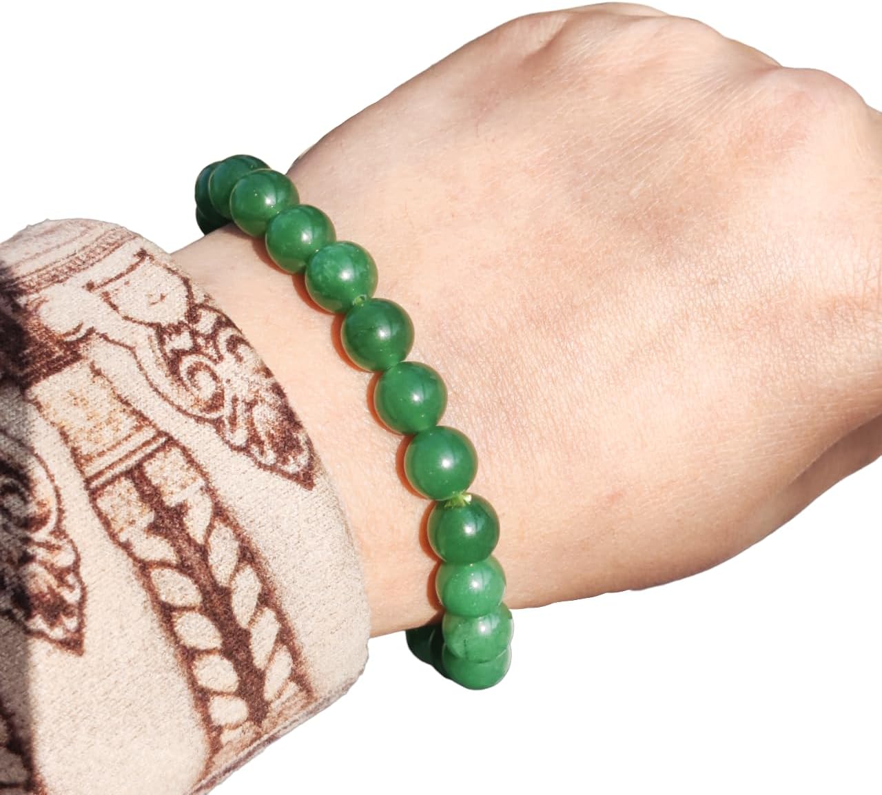 Green Aventurine Beads Bracelet, Natural Aventurine Bracelets, Green Aventurine Birthstone, Boys Girls Better Job Opportunities, Increase Prosperity and Reiki Crystal, Mens Womens Bracelet
