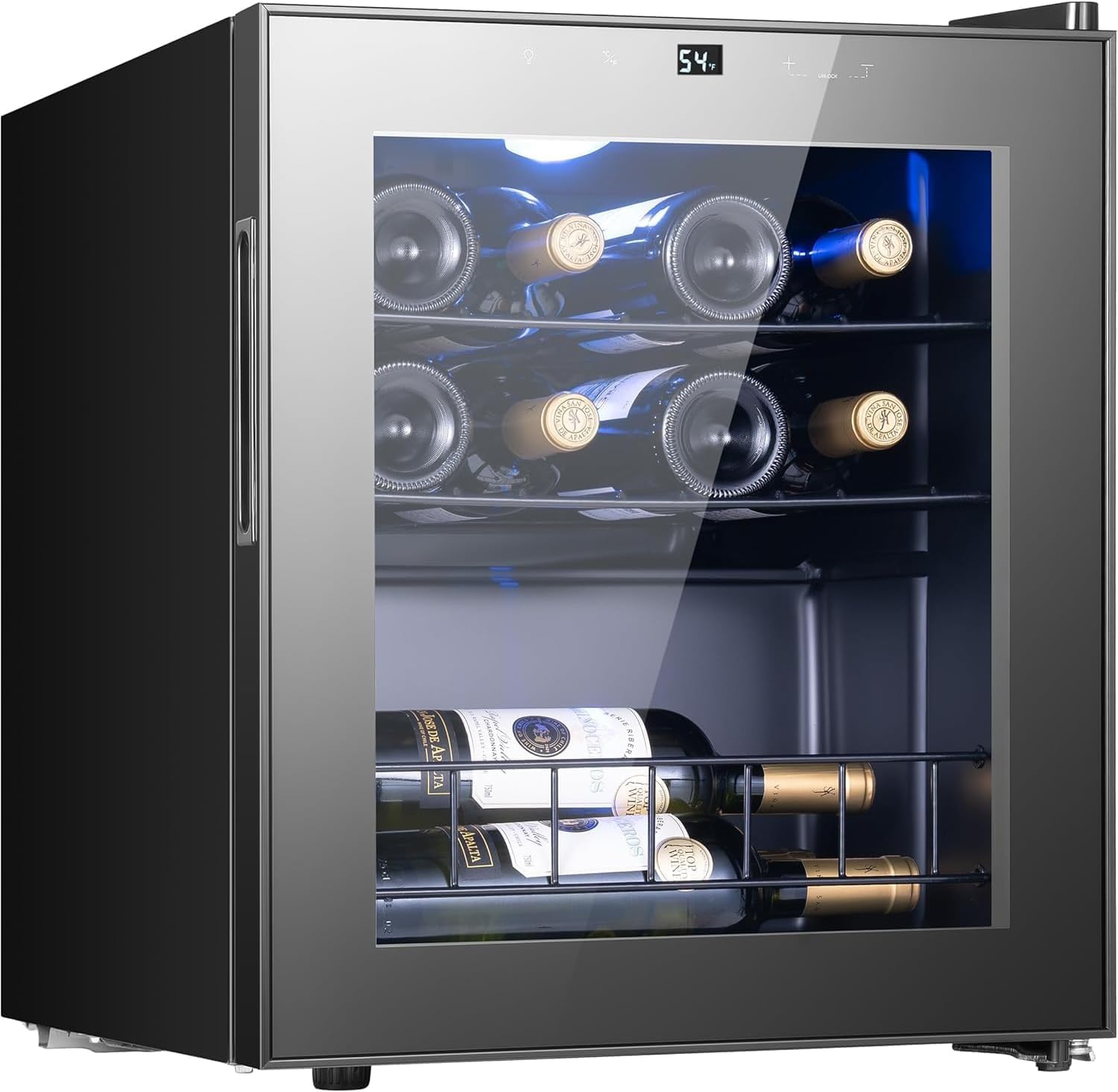 Yeego 12 Bottle Wine Fridge, 38-65°F Wine Cooler Refrigerator