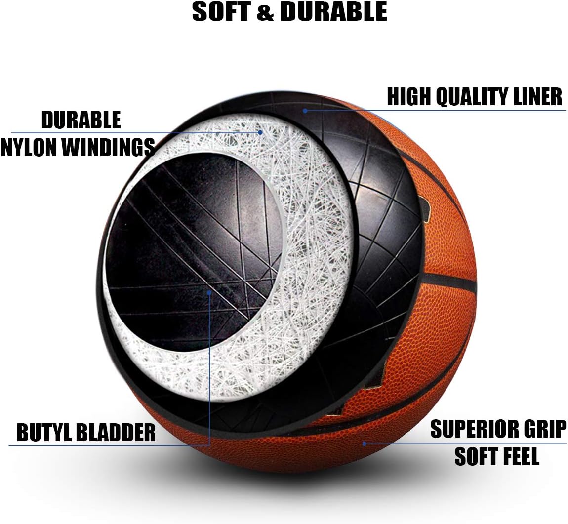 Senston Youth Basketball Balls Size 7 Basketballs Outdoor/Indoor Game Basket Ball ST7009 : Sports & Outdoors