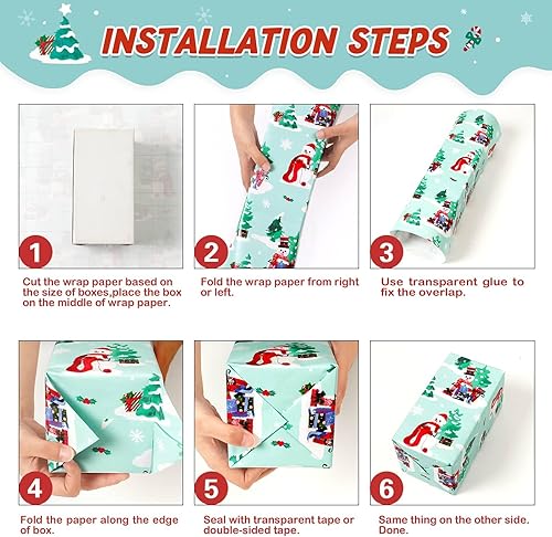 Vista 223 de WERNNSAI Rollos de papel de regalo de dinosaurios, 3 rollos de papel de regalo de dinosaurio rosa de 17 x 120 pulgadas, para bebés, niñas, Pink