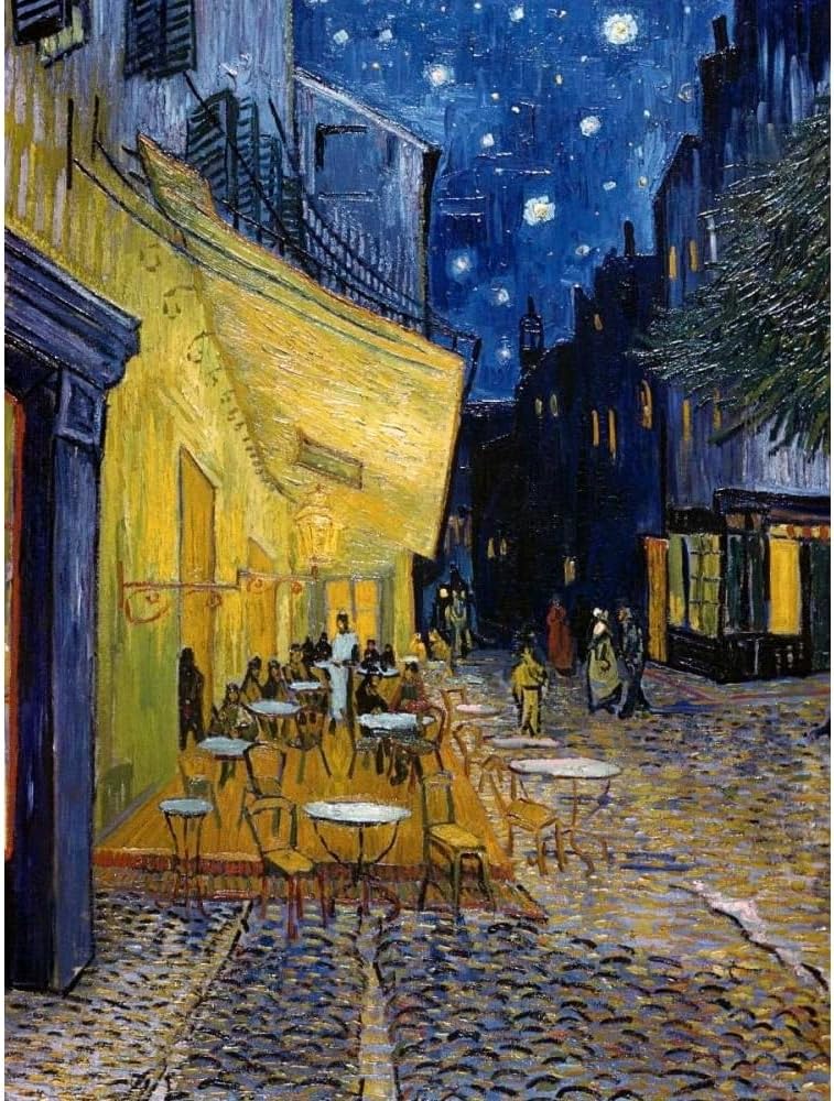 ArtDirect Cafe Terrace at Night Unframed Art Print Giclee Poster by Van Gogh, Vincent - Ready for Framing with Customization Sizes 8x10, 11x14, 15x20, 24x32, 36x48, and 45x60 Inches