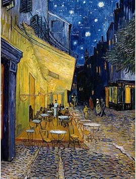 ArtDirect Cafe Terrace at Night Unframed Art Print Giclee Poster by Van Gogh, Vincent - Ready for Framing with Customization Sizes 8x10, 11x14, 15x20, 24x32, 36x48, and 45x60 Inches