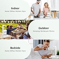 Vista 6 de Dispensador de agua de escritorio para botellas, bomba automática de jarra de 5 galones, dispensador eléctrico extraíble portátil para mesa, mesita