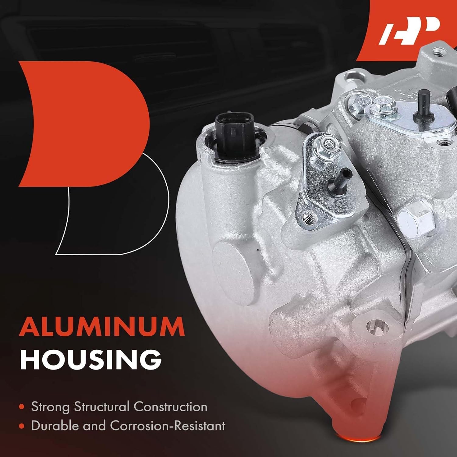 A-Premium Air Conditioner AC Compressor with Clutch Compatible with Toyota Camry 2.5L 2012-2017, RAV4 2.5L 2009-2012