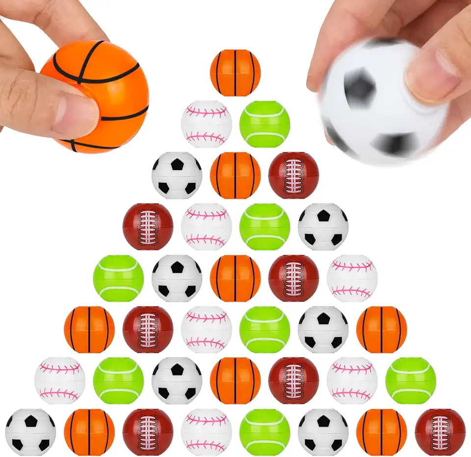 Fidgetbollar med sporttema