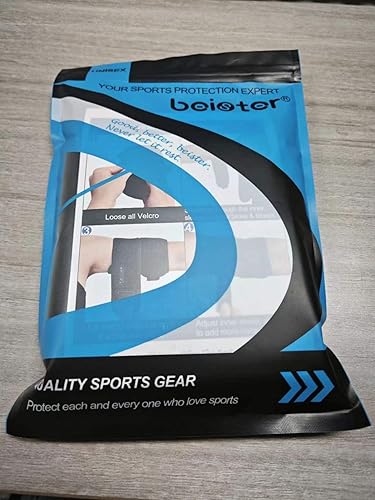 Miniatura 8 de beister Soporte de compresión para la parte superior del brazo (individual), soporte para tendinitis de bíceps para hombres y mujeres con 4 correas