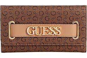 Women's Logo Belt Buckle Organizer Slim Wallet Clutch Bag