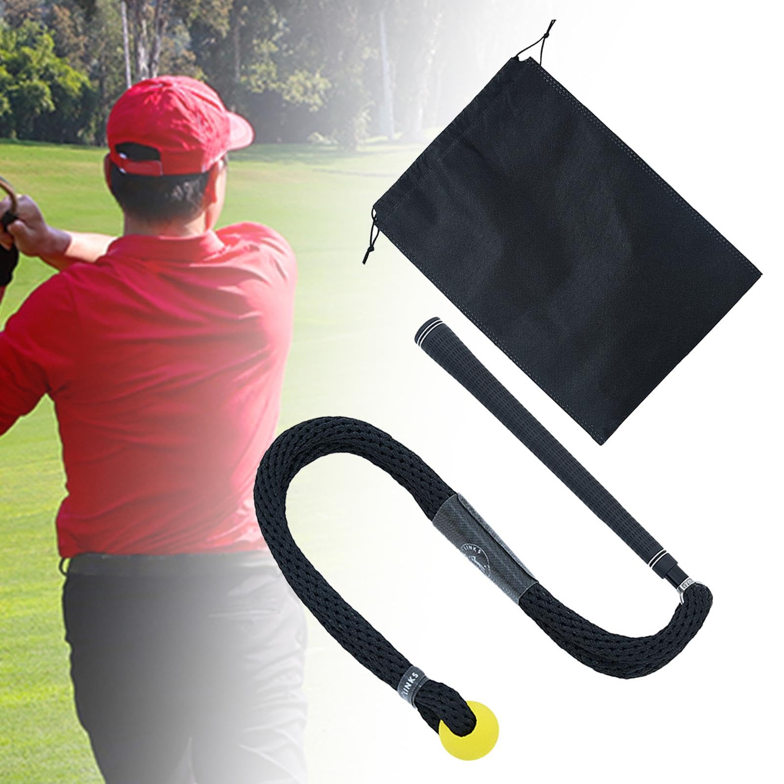 Corda da Golf per La Correzione della Postura, con Palla Appesantita, in Fibra di Poliestere, Adatta per Allenamento Fitness, Palestra Domestica E Cam