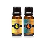 Eternal Essence Oils 2 Pack 10ml Premium Fragrance Oil Peach Citrus & Seaside Citrus for Candle, Soap Making, Aromatherapy, Diffusers, & More