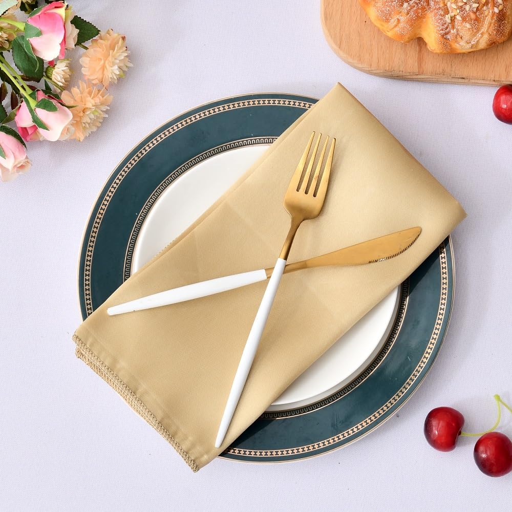 Servilletas de Tela de satén Sedoso, Servilletas de satén for Cena, Banquete cumpleaños y Boda(Deep Pink,30PC-30 * 30cm)