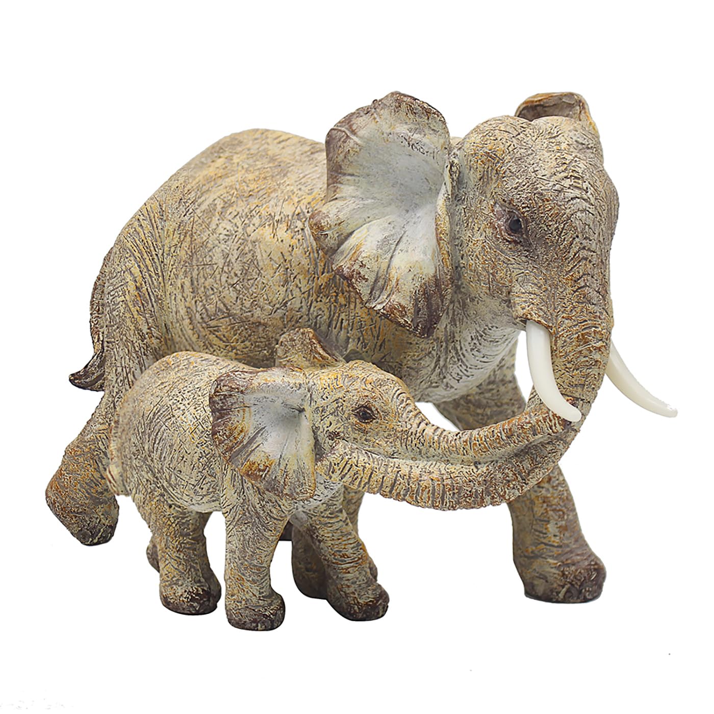 Lesser & Pavey Elephant with Calf Figurine For Home & Office | Home Decor Ornaments Gift For Women & Men | Beautiful Figurine For Indoor & Outdoor | Living Room Decor Ornaments โ image 1
