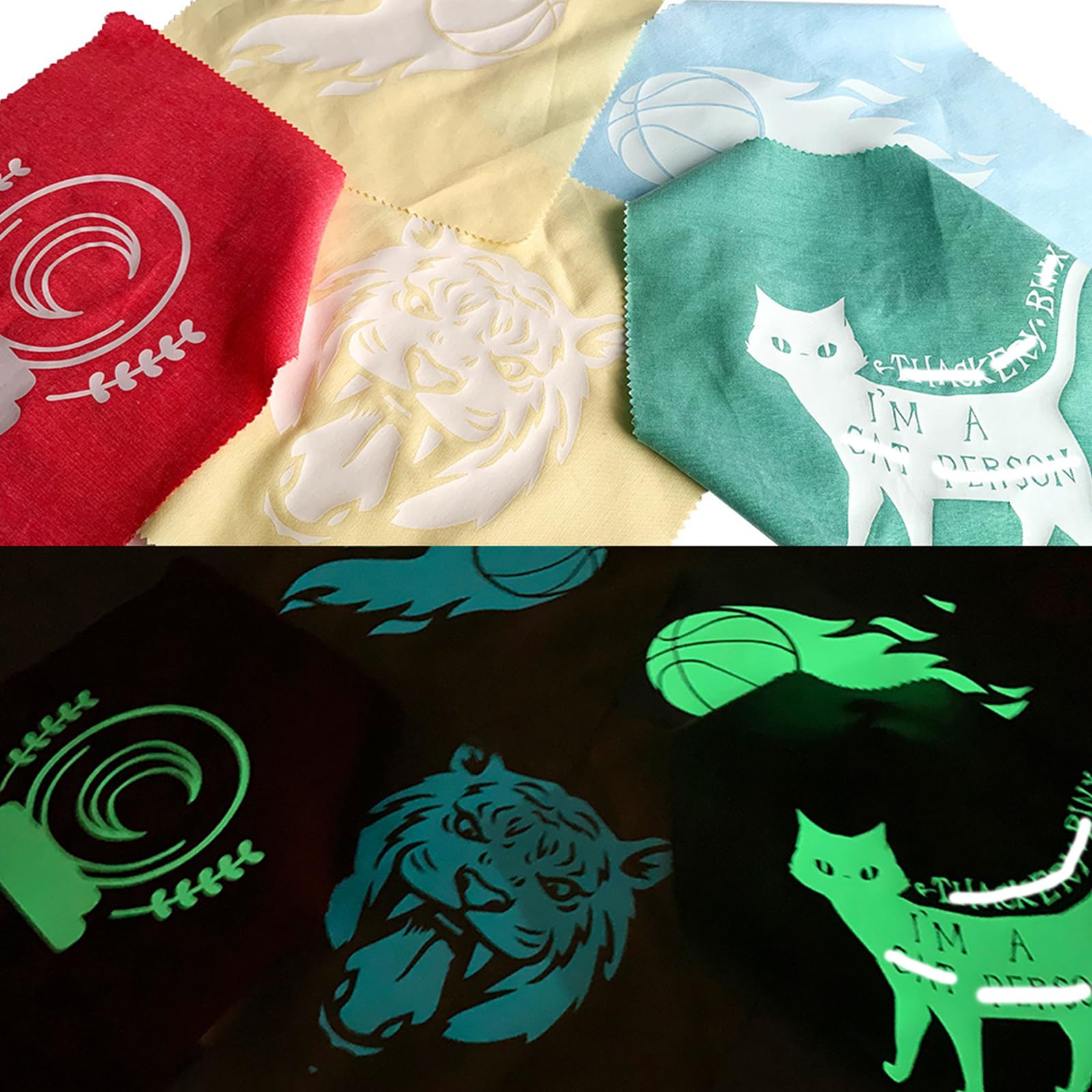 Amazon.co.jp: アイロンプリントシート 熱転写ラバーシート 夜光シート