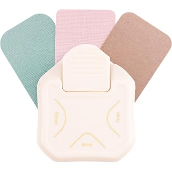 Vaessen Creative 3-in-1 corner punch 4-7-10 mm cream