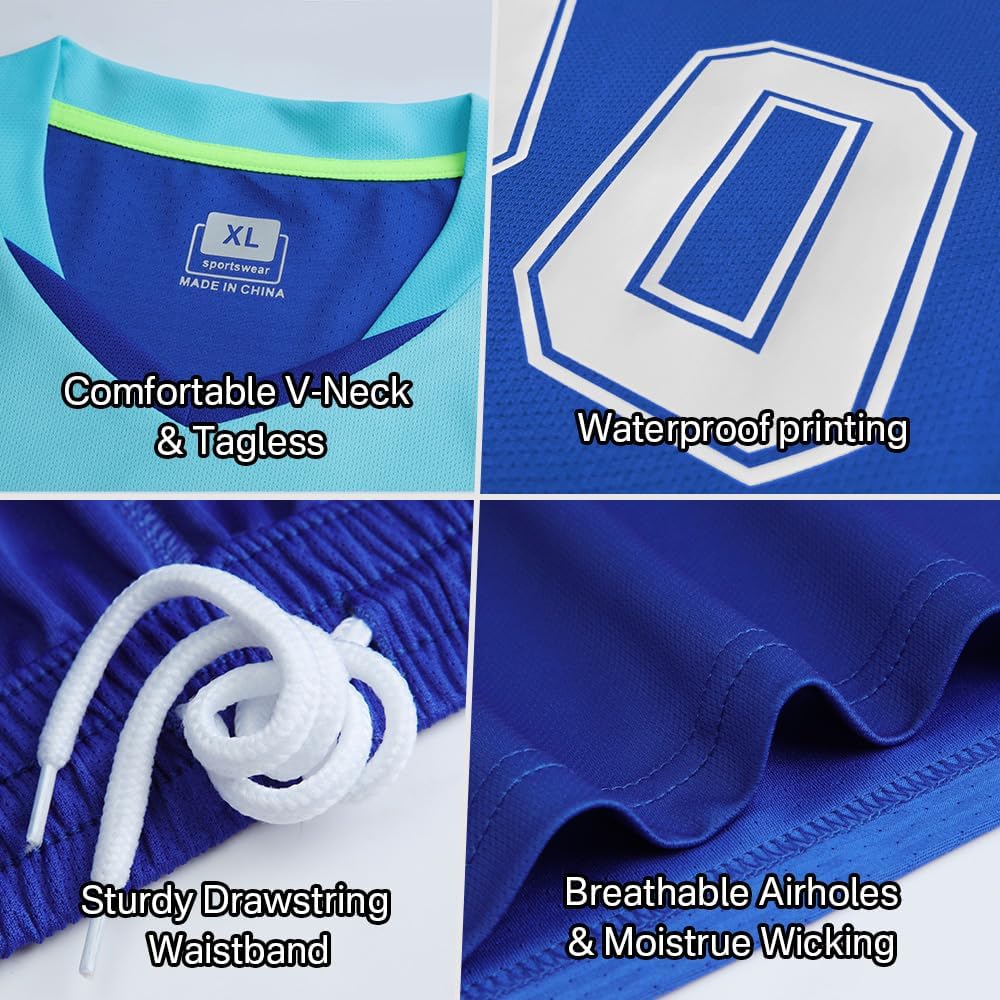 Personalized Soccer & Football Jerseys for Men Women Kids Adults,Custom Soccer Shirt with Name Number Logo image 3
